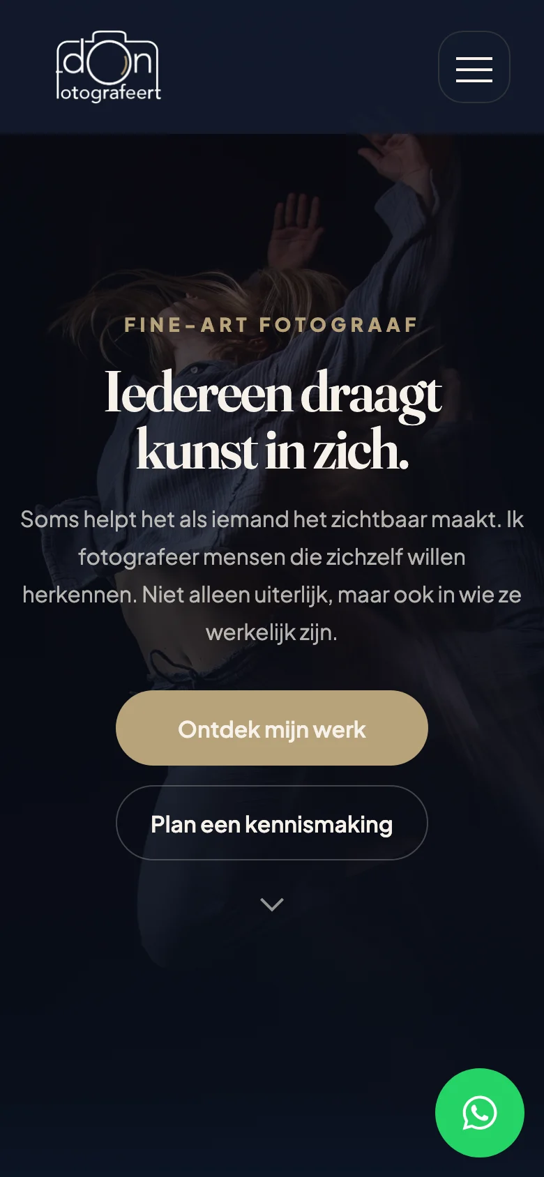 Mobiele website van Don Fotografeert