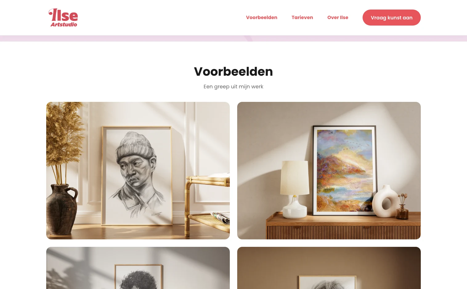 Het werk bekijken op de desktopwebsite van Ilse Artstudio